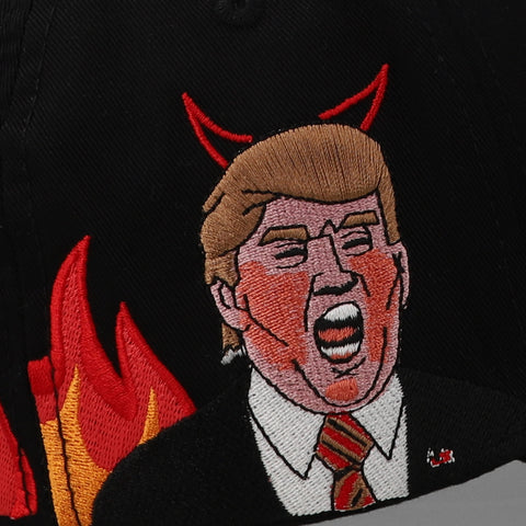 Gorra Dark Bloom Hollywood Flames Negro Unitalla