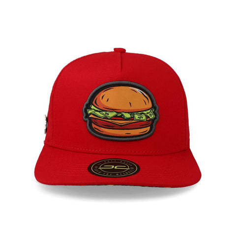 Gorra Jc Hats Modelo 1645 Burgers Rojo Unitalla