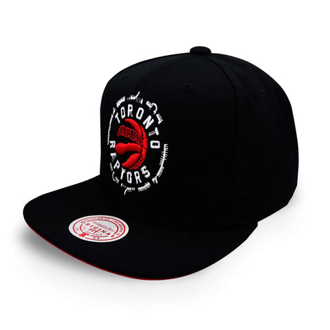 Gorra Mitchell & Ness NBA Embroidery Glitch Raptors Negro