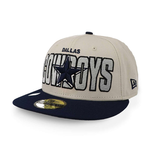 Gorra New Era 59 Fifty NFL Cowboys Draft 23 Blanco Cerrada
