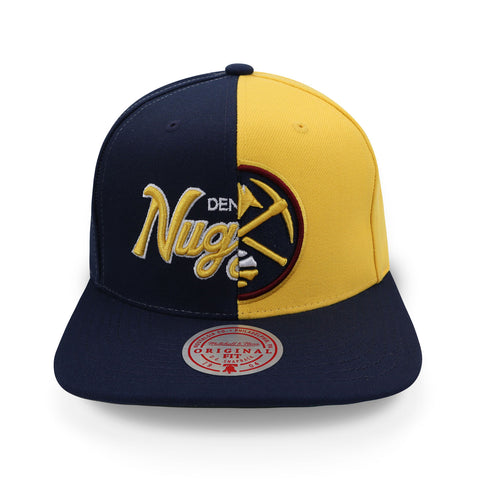 Gorra Mitchell & Ness NBA Split Crown Nuggets Azul Unitalla