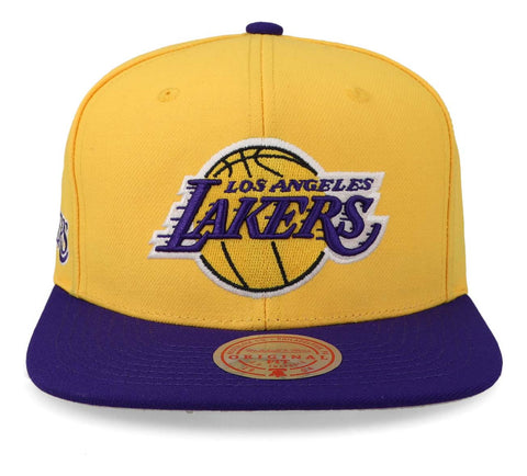 Gorra Mitchell & Ness Nba Lakers Los Ángeles Team Amarillo U