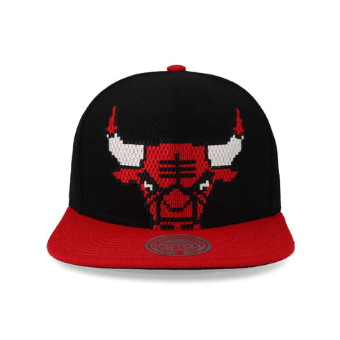 Gorra Mitchell & Ness NBA 8 Bit Snapback Bulls Negro Uni