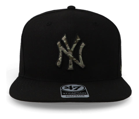Gorra '47 MLB Yankees Camfill Captain Negro Unitalla