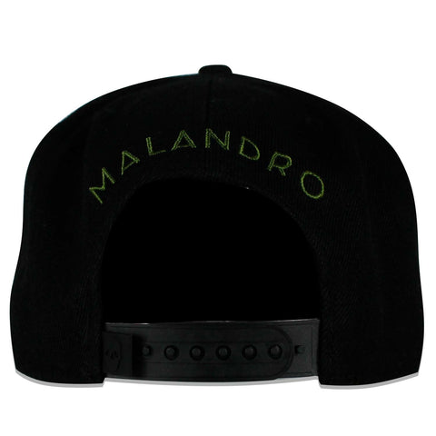 Gorra Malandro Snapback Glory Negro/Olivo Unitalla