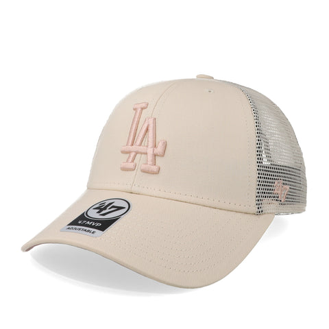 Gorra '47 MLB Dodgers Branson Sure Shot MVP Crema/Rosa Unitalla