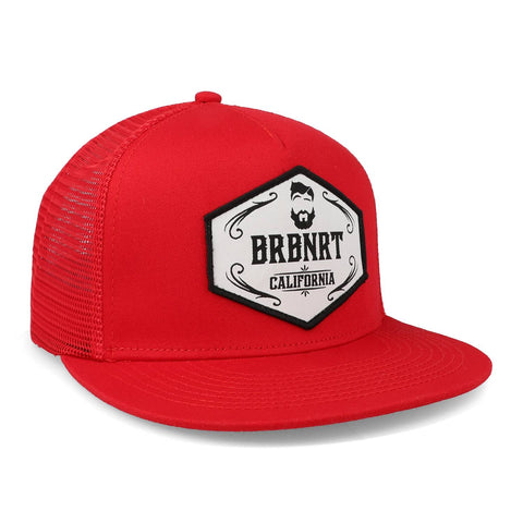 Gorra Barba Norteña Origen California Rojo Vivo Unitalla
