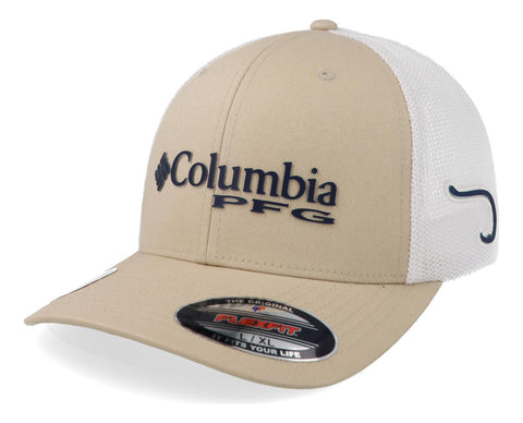 Gorra Columbia Pfg Mesh 1503971 271 Beige Cerrada