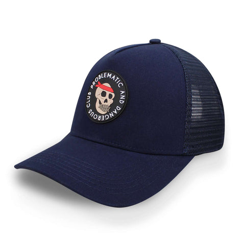 Gorra Problematic Chiquete Dangerous Trucker Azul Marino Uni
