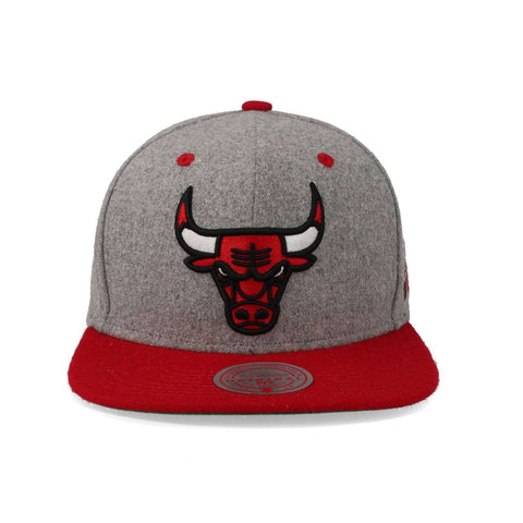 Gorra Mitchell & Ness NBA Melton Patch Snap Bulls Gris Uni