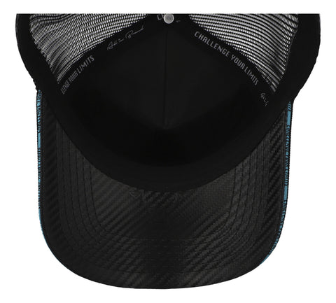 Gorra All In Horsepower Trucker Negro Con Azul Unitalla