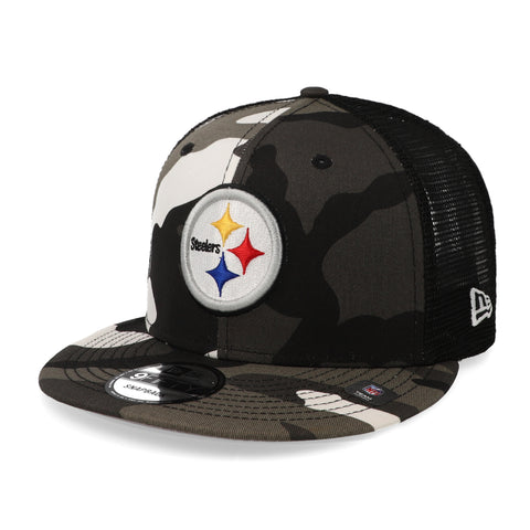 Gorra New Era 9 Fifty NFL Steelers Camo E3 Negro Unitalla