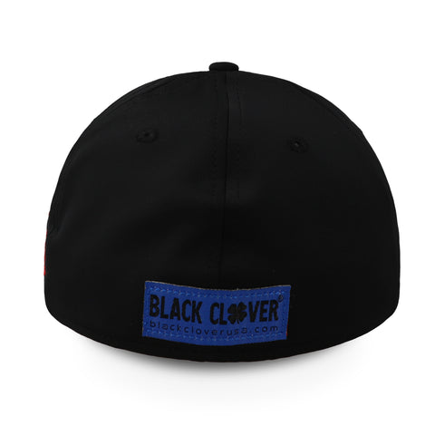 Gorra Black Clover Premium Colors Negro Azul Cerrada