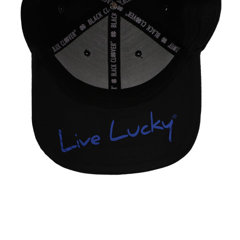 Gorra Black Clover Premium Colors Negro Azul Cerrada