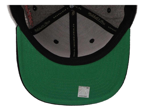 Gorra Mitchell & Ness Nba Melton Patch Snapback Heat Gris Un