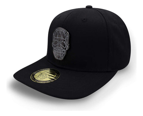 Gorra Malandro Silver Skull Plate Negro Unitalla