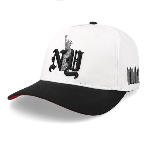 Gorra Overrated NY Estatua Blanco/Negro Unitalla