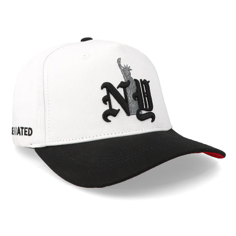 Gorra Overrated NY Estatua Blanco/Negro Unitalla