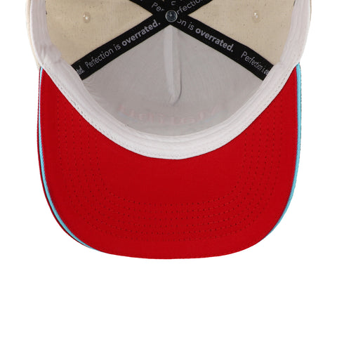 Gorra Overrated Malibu Beige/Rojo Unitalla