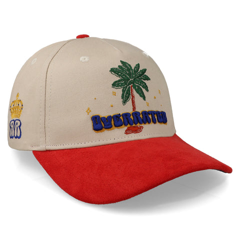 Gorra Overrated Palm Beige/Rojo Unitalla