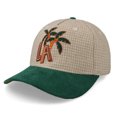 Gorra Overrated LA Palm Cuadros Trigo/Verde Unitalla
