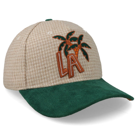 Gorra Overrated LA Palm Cuadros Trigo/Verde Unitalla