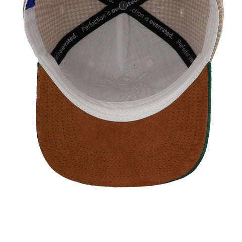 Gorra Overrated LA Palm Cuadros Trigo/Verde Unitalla