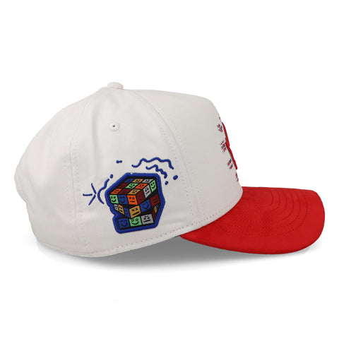 Gorra JC Hats Happy Face 2874 Blanco/Rojo Unitalla