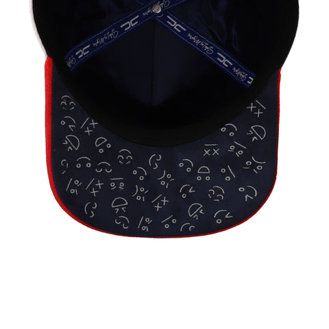 Gorra JC Hats Happy Face 2874 Blanco/Rojo Unitalla