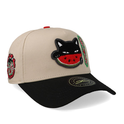 Gorra JC Hats 2870 Watermelon Cat Negro/Beige
