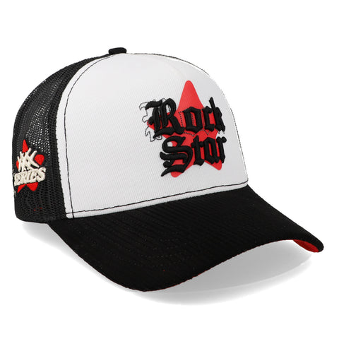 Gorra JC Hats 3272 Rock Star Blanco/Negro Unitalla