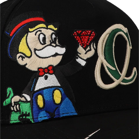 Gorra Cash Only Rico Logo Negro Curva Unitalla