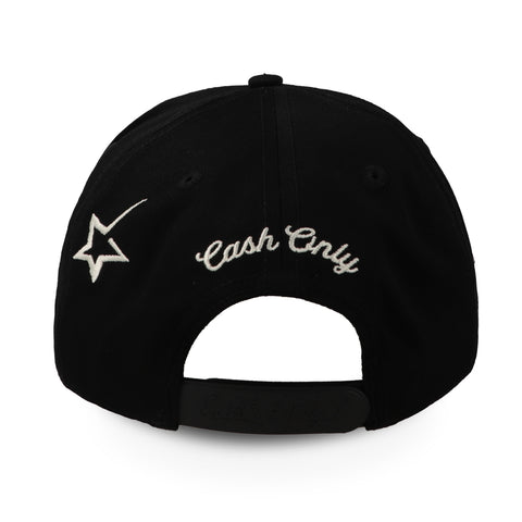 Gorra Cash Only Rico Logo Negro Curva Unitalla