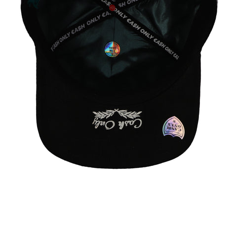 Gorra Cash Only Rico Logo Negro Curva Unitalla
