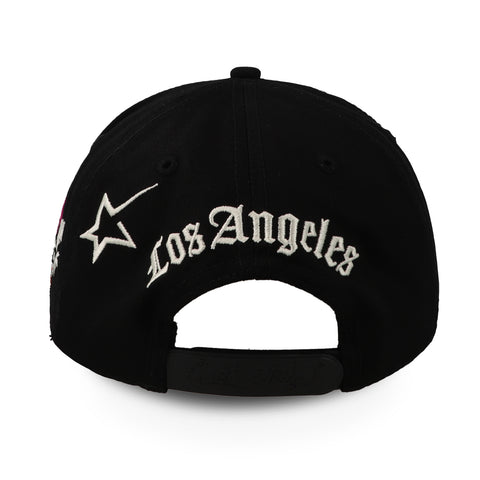 Gorra Cash Only Cash Meets Hollywood LA Negro Curve Unitalla