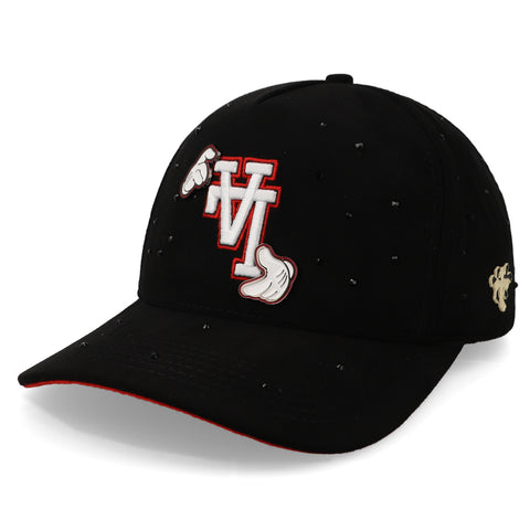 Gorra Cash Only LA & Hands Flipped Negro Curve 1078 Unitalla