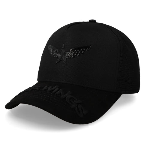 Gorra All In Star Wings All Black Trucker Unitalla