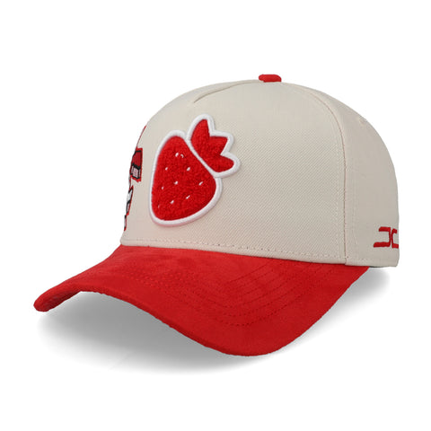 Gorra JC Hats Kevin AMF Fresón Beige/Rojo Unitalla