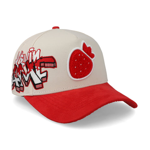 Gorra JC Hats Kevin AMF Fresón Beige/Rojo Unitalla