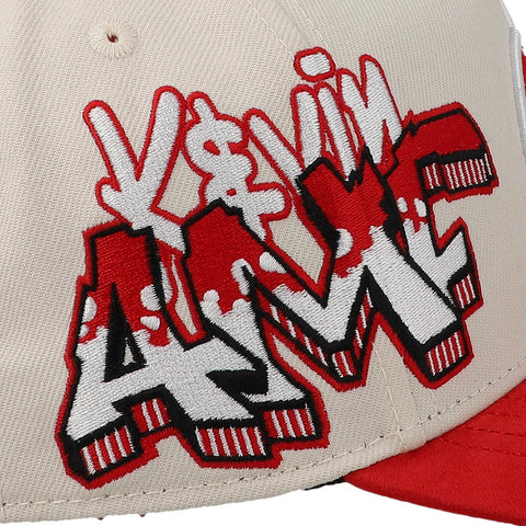 Gorra JC Hats Kevin AMF Fresón Beige/Rojo Unitalla