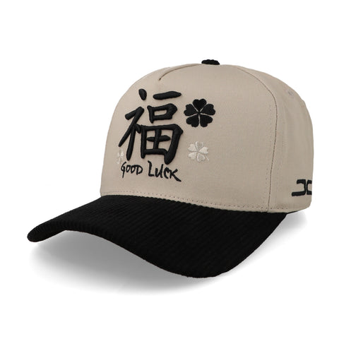 Gorra JC Hats Good Luck Beige/Negro Unitalla