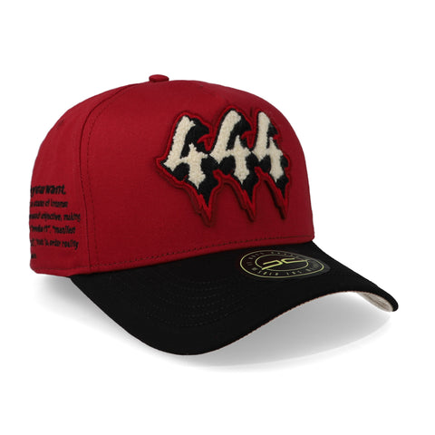 Gorra JC Hats 444 Borgoña/Negro Unitalla