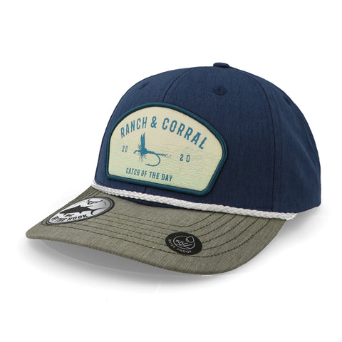 Gorra Ranch Corral Fishing 23 RCFS23 Azul Trigo Unitalla