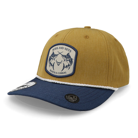Gorra Ranch Corral Fishing 27 RCFS27 Beige Azul Unitalla