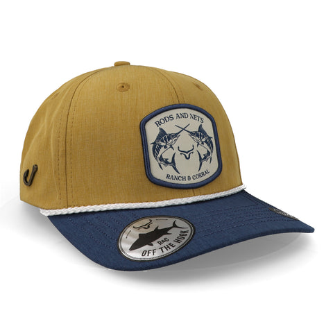 Gorra Ranch Corral Fishing 27 RCFS27 Beige Azul Unitalla