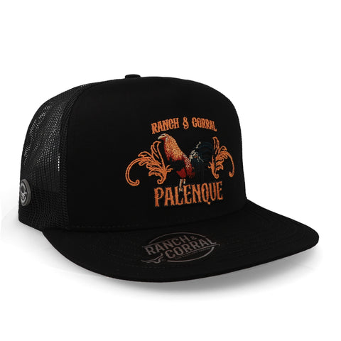 Gorra Ranch Corral Rooster Derby 01 RCR21 Negro Unitalla