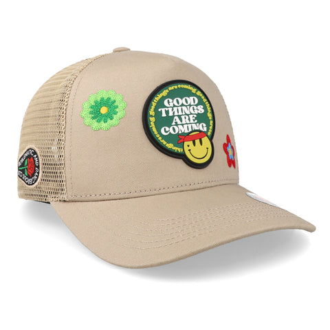 Gorra Problematic Chiquete Good Things Trucker Negro/Gris