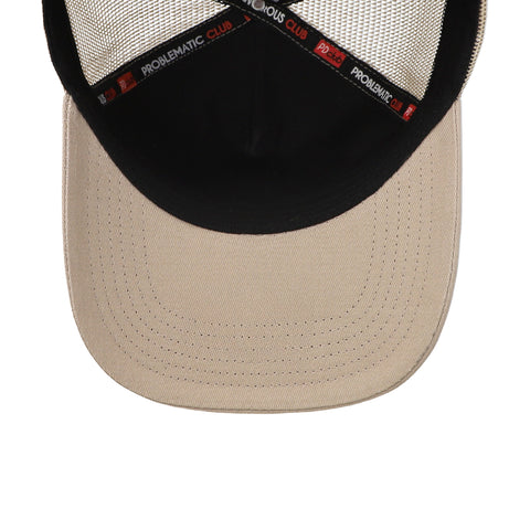 Gorra Problematic Chiquete Good Things Trucker Negro/Gris
