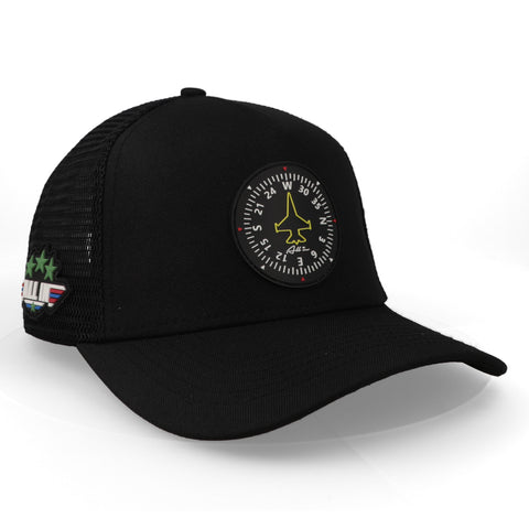 Gorra All In Maverick Compas Trucker Negro Unitalla