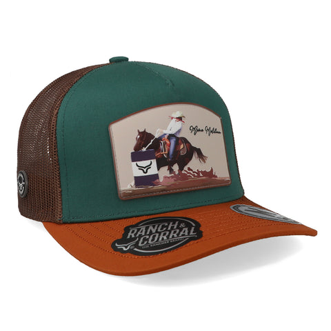 Gorra Ranch & Corral María Malibrán Verde Turquesa Unitalla